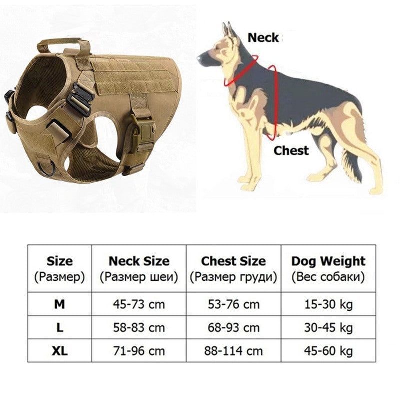 Military Tactical Dog Harness