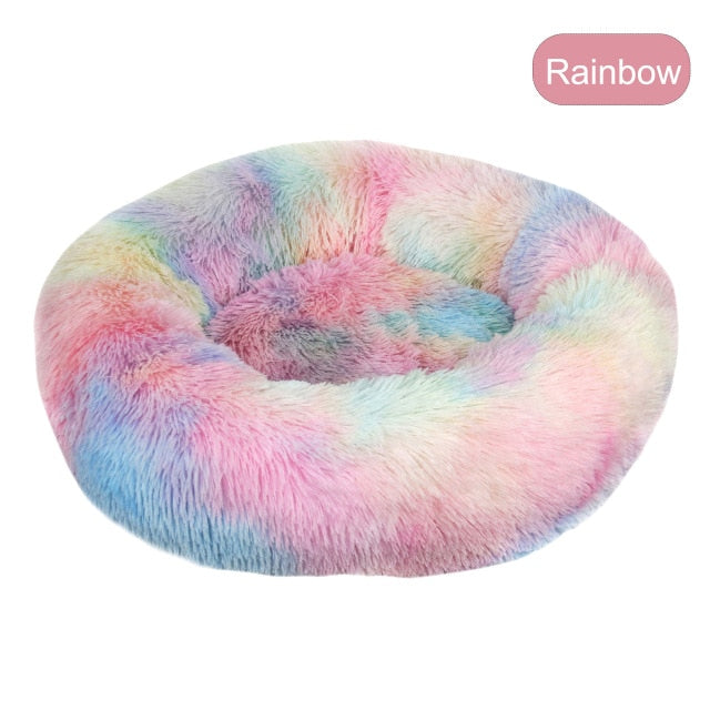 Soft Pet Dog Bed Round Winter warm Long Plush Dog House Cushion Cat Beds Mats Sofa for Samll large Dogs kennel Pet supplies-12