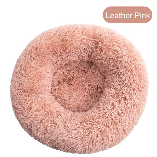 Soft Pet Dog Bed Round Winter warm Long Plush Dog House Cushion Cat Beds Mats Sofa for Samll large Dogs kennel Pet supplies-1