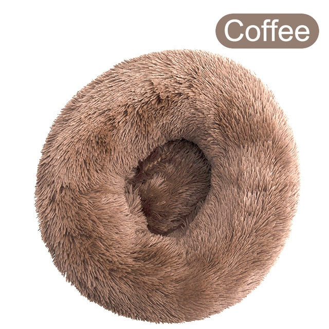 Soft Pet Dog Bed Round Winter warm Long Plush Dog House Cushion Cat Beds Mats Sofa for Samll large Dogs kennel Pet supplies-3