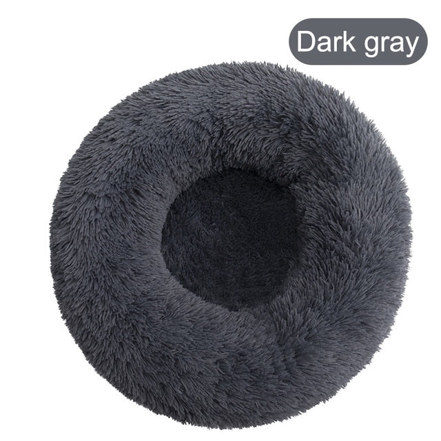 Soft Pet Dog Bed Round Winter warm Long Plush Dog House Cushion Cat Beds Mats Sofa for Samll large Dogs kennel Pet supplies-6