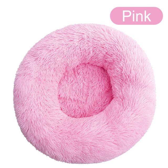 Soft Pet Dog Bed Round Winter warm Long Plush Dog House Cushion Cat Beds Mats Sofa for Samll large Dogs kennel Pet supplies-5