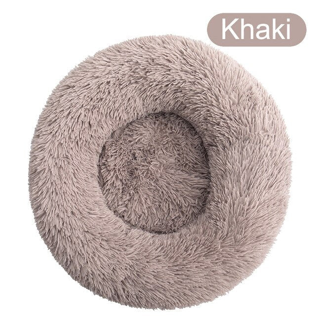 Soft Pet Dog Bed Round Winter warm Long Plush Dog House Cushion Cat Beds Mats Sofa for Samll large Dogs kennel Pet supplies-4