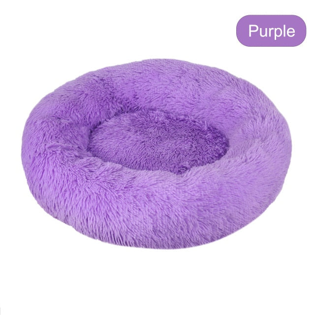 Soft Pet Dog Bed Round Winter warm Long Plush Dog House Cushion Cat Beds Mats Sofa for Samll large Dogs kennel Pet supplies-10