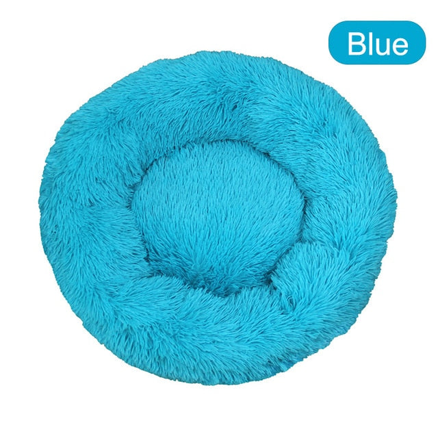 Soft Pet Dog Bed Round Winter warm Long Plush Dog House Cushion Cat Beds Mats Sofa for Samll large Dogs kennel Pet supplies-8