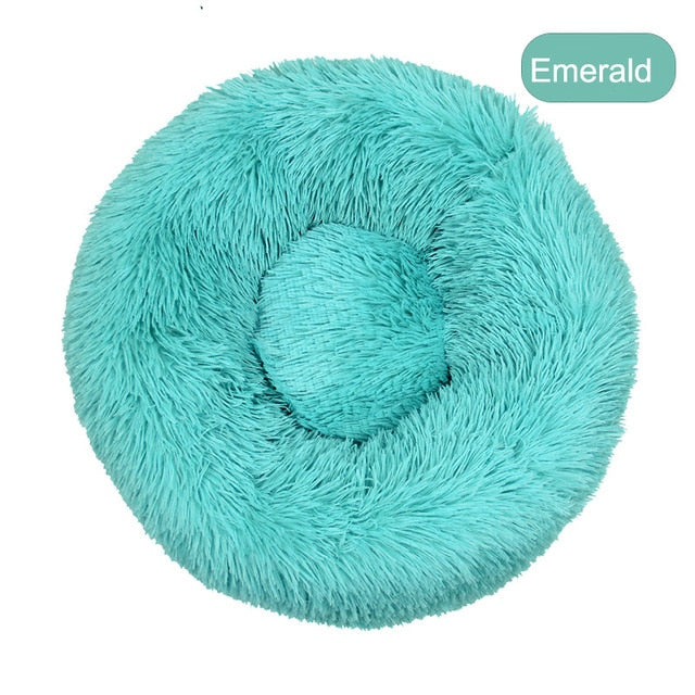 Soft Pet Dog Bed Round Winter warm Long Plush Dog House Cushion Cat Beds Mats Sofa for Samll large Dogs kennel Pet supplies-9