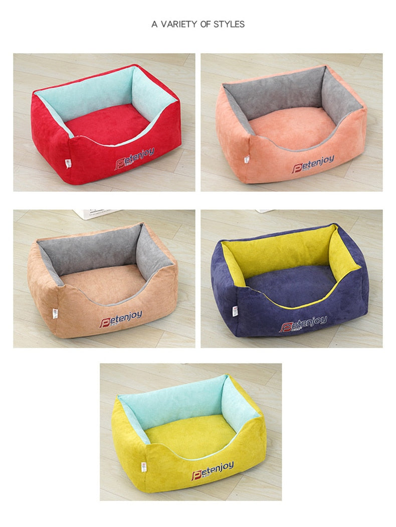 Pet Dog Bed Super Soft Dog Kennel Comfortable Cat Deep Sleeping Bag Sofa Basket Pet House Bed for Teddy Small Dogs Cats Supplies-2